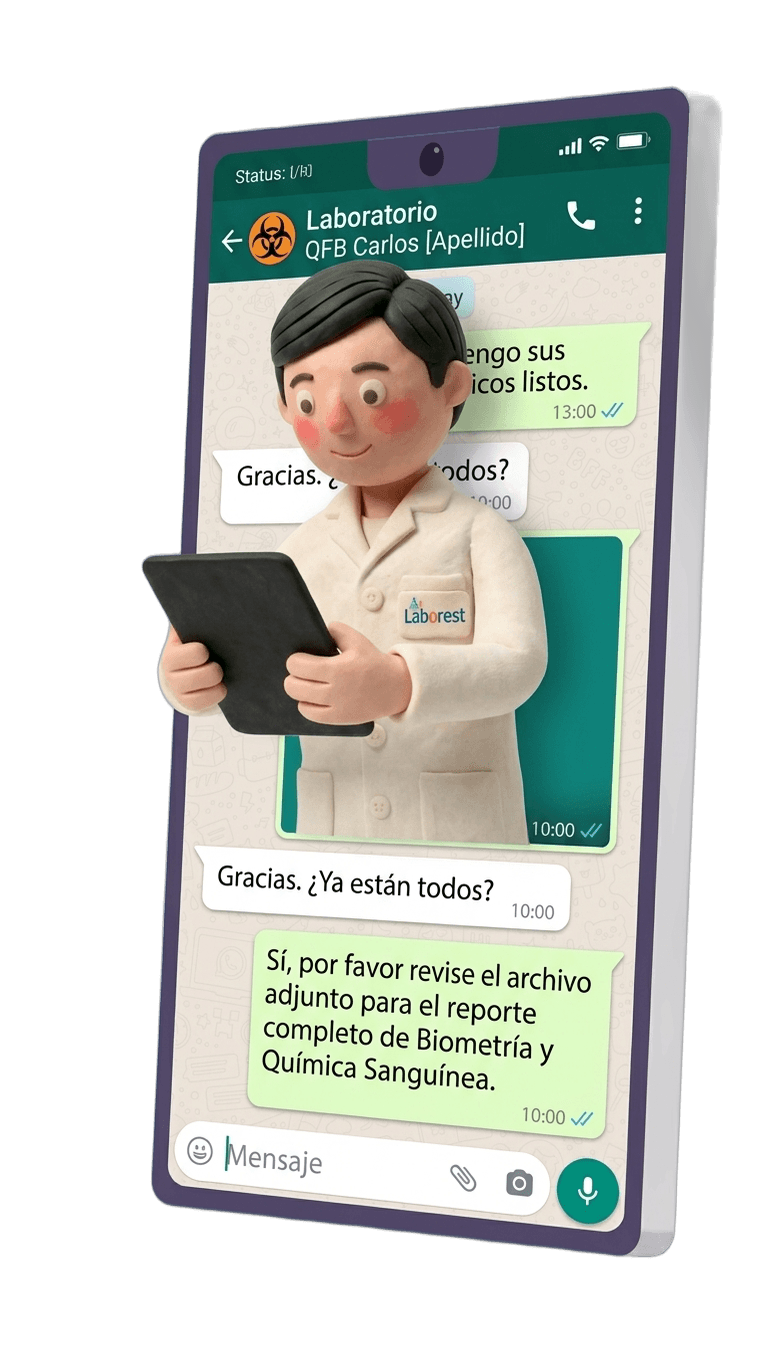 Lab2Next: Portal de resultados por WhatsApp